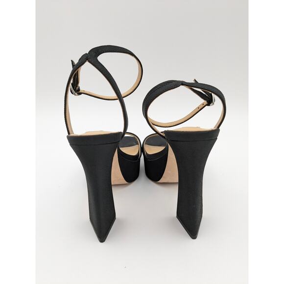Badgley Mischka Women's Caia Platform Sandals in Black size US7 EU37.5 - Picture 11 of 16